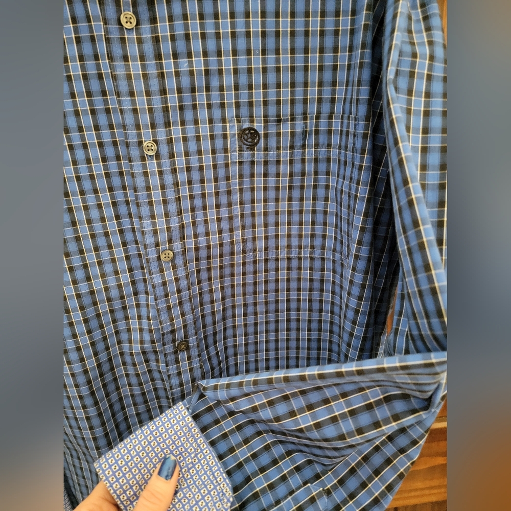 George Strait Wrangler Mens long-sleeved dress shirt - Picture 8 of 11